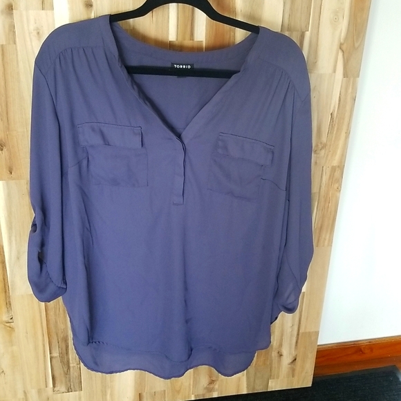 torrid Tops - 🌷 TORRID HAPER PURPLE BLOUSE
